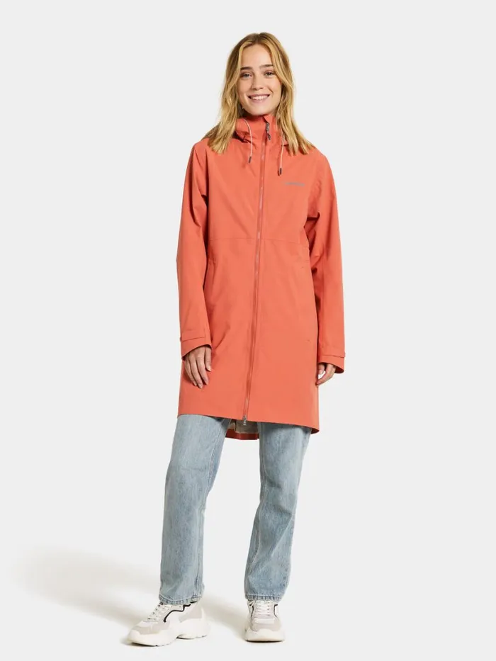 Bea Parka Brique Red Women Didriksons Spring Jackets