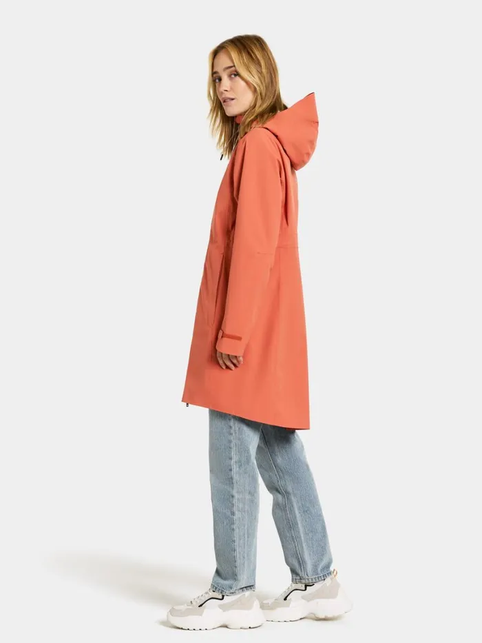 Bea Parka Brique Red Women Didriksons Spring Jackets