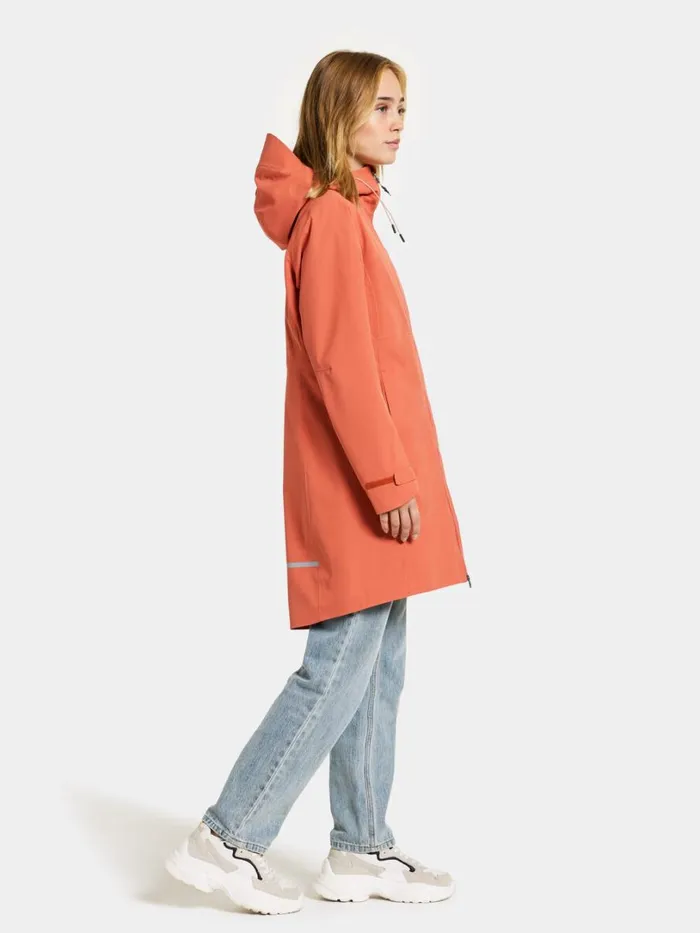 Bea Parka Brique Red Women Didriksons Spring Jackets