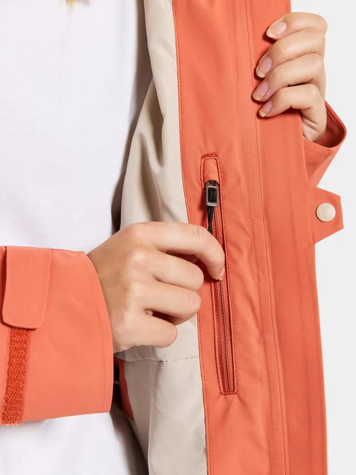 Bea Parka Brique Red Women Didriksons Spring Jackets