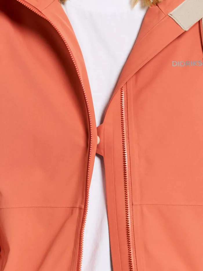Bea Parka Brique Red Women Didriksons Spring Jackets