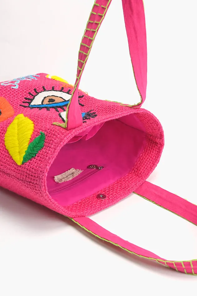 Beach Bags Women Pink Bliss Fruitful Charm tote America and Beyond