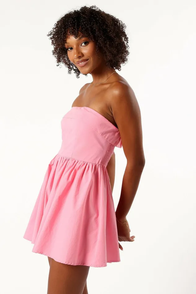 Beatrice Romper Pink Jumpsuits and Rompers Petal and Pup Women
