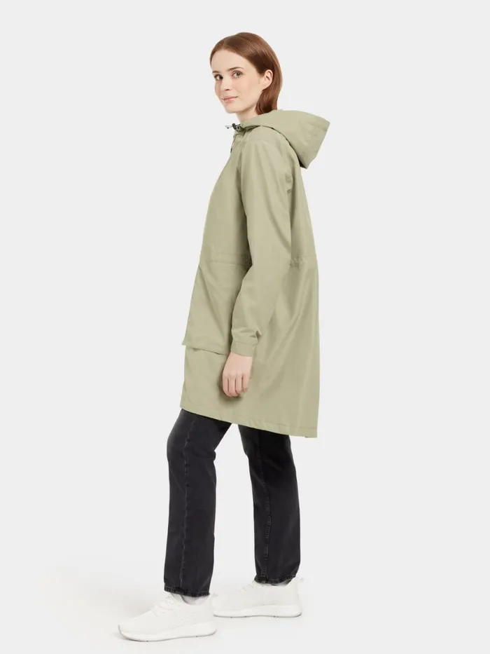 Bella Parka Mistel Green Women Didriksons Spring Jackets