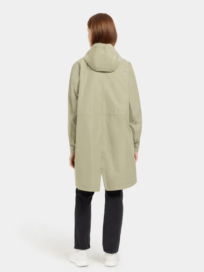 Bella Parka Mistel Green Women Didriksons Spring Jackets