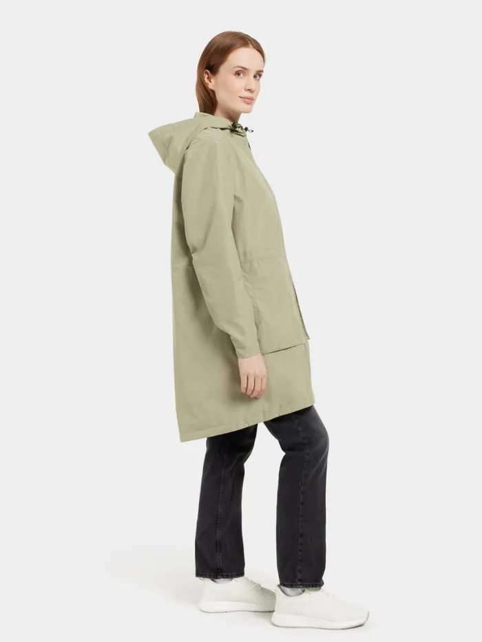 Bella Parka Mistel Green Women Didriksons Spring Jackets