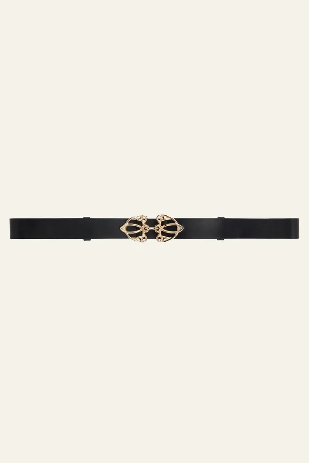 Belt With Finely Crafted Buckle Bilissi Brown Women Baandsh Belts