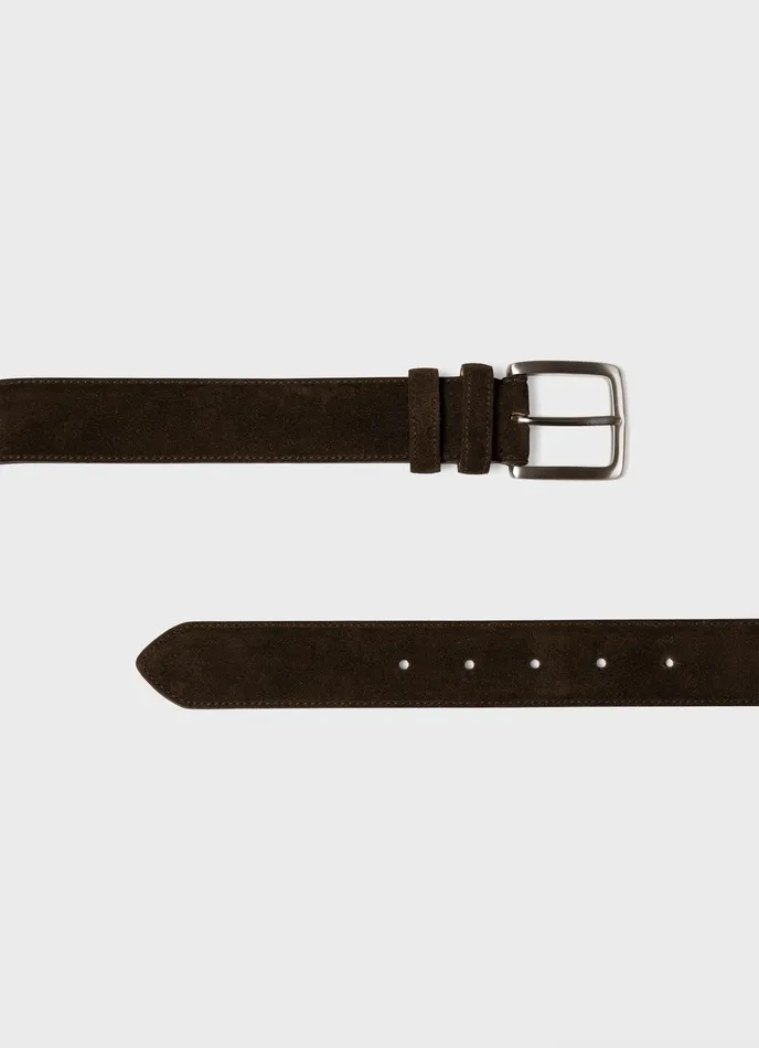 Belts Suede Belt Brown ussunspel Men