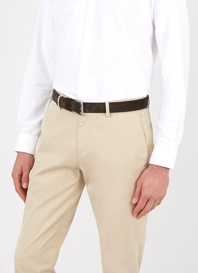 Belts Suede Belt Brown ussunspel Men