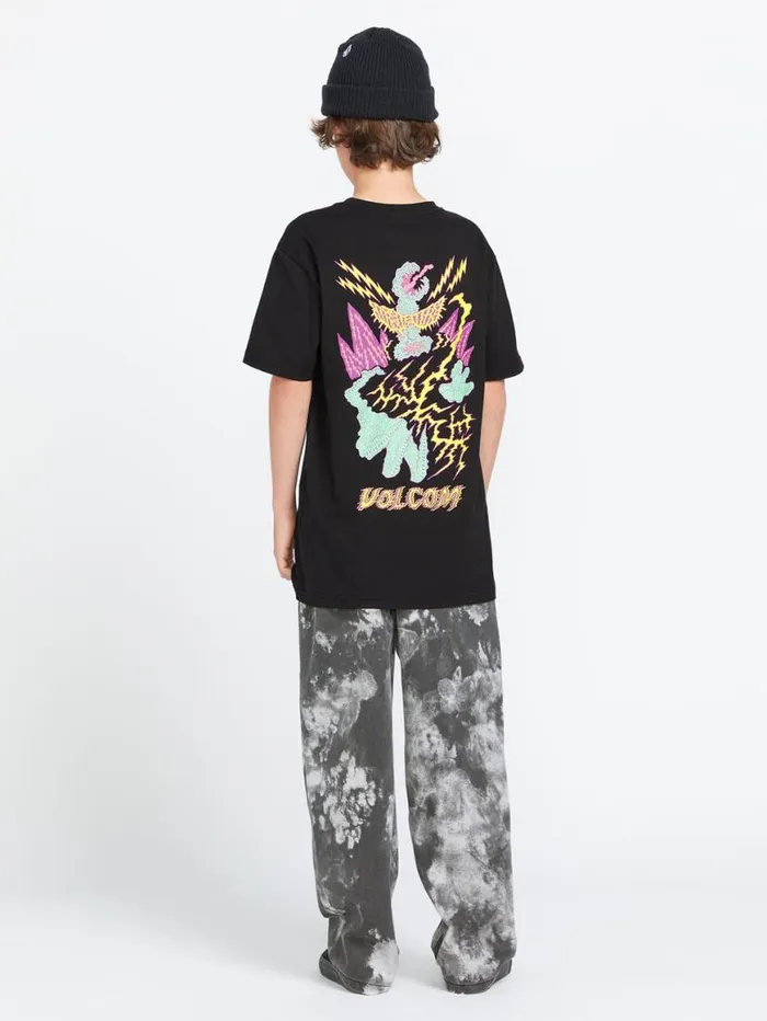 Big Boys Featured Artist Tetsunori Short Sleeve Tee 8211 Black Kids Volcom Skate