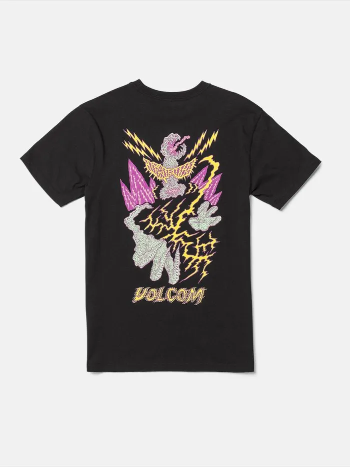 Big Boys Featured Artist Tetsunori Short Sleeve Tee 8211 Black Kids Volcom Skate