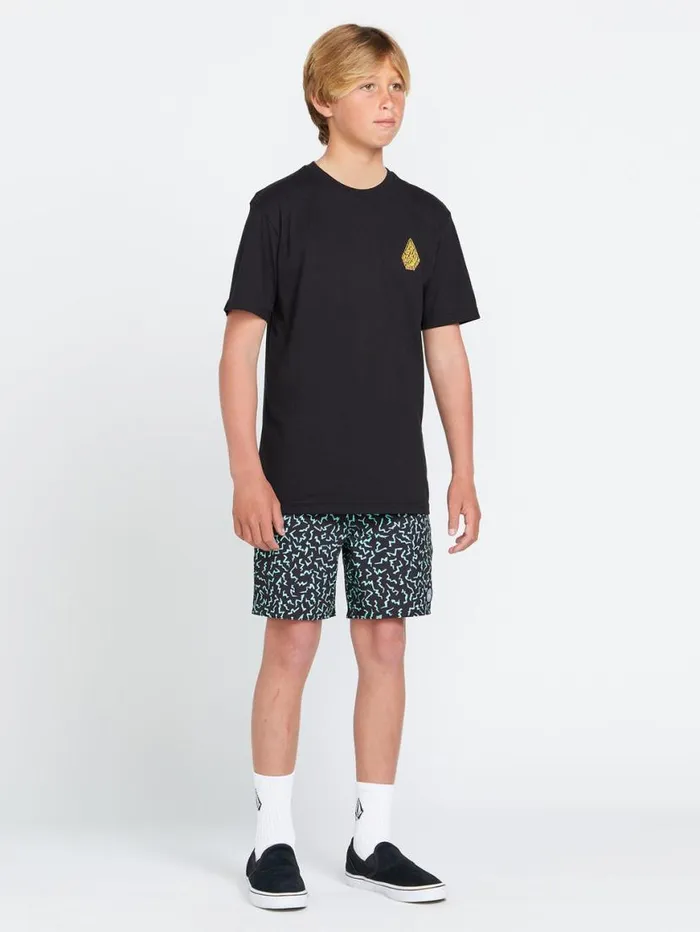 Big Boys Featured Artist Tetsunori Short Sleeve Tee 8211 Black Kids Volcom Skate