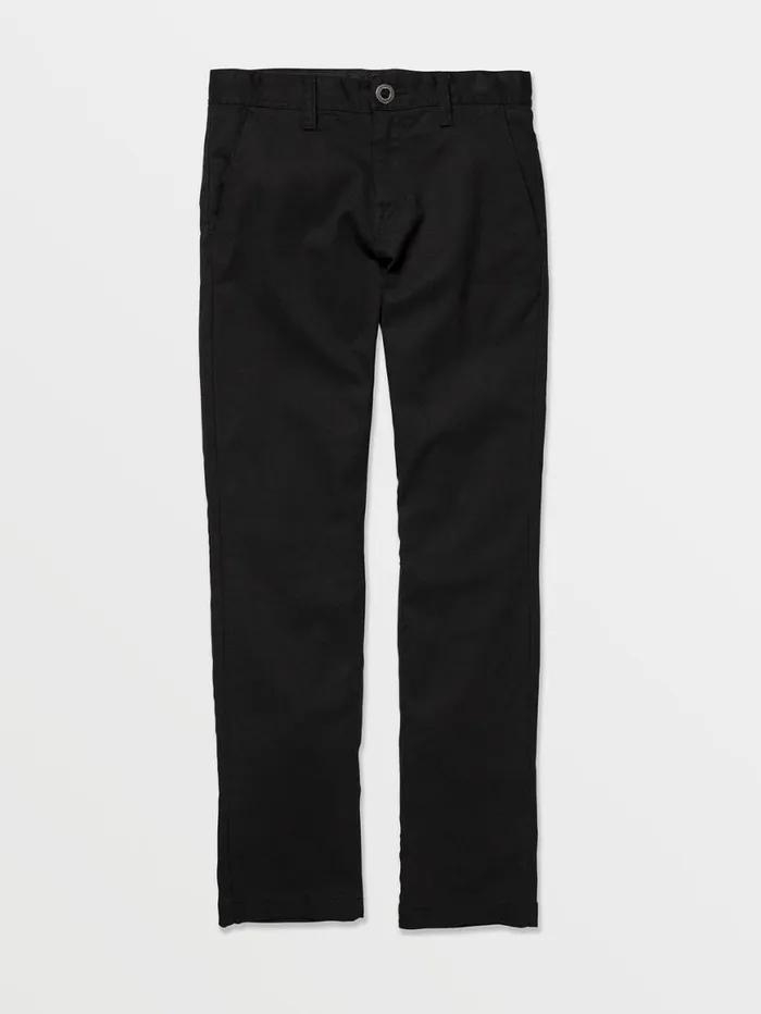 Big Boys Frickin Modern Stretch Chino Pants 8211 Black Kids Volcom Pants