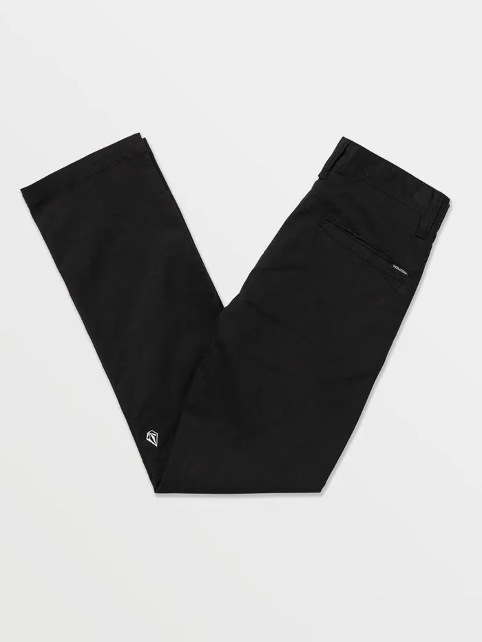 Big Boys Frickin Modern Stretch Chino Pants 8211 Black Kids Volcom Pants