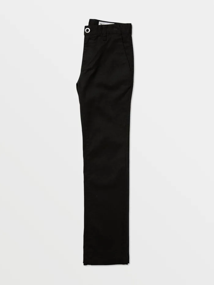 Big Boys Frickin Modern Stretch Chino Pants 8211 Black Kids Volcom Pants