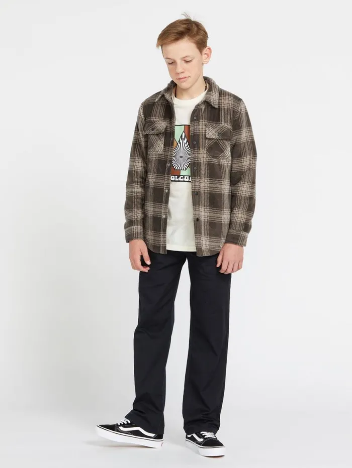 Big Boys Frickin Modern Stretch Chino Pants 8211 Black Kids Volcom Pants