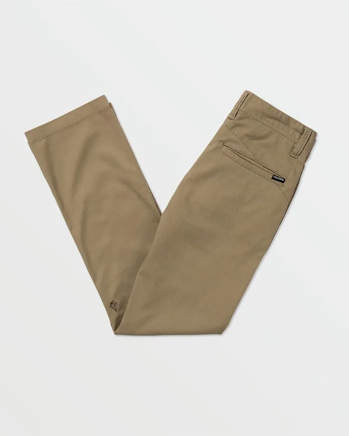 Big Boys Frickin Modern Stretch Pants 8211 Khaki Kids Volcom Pants