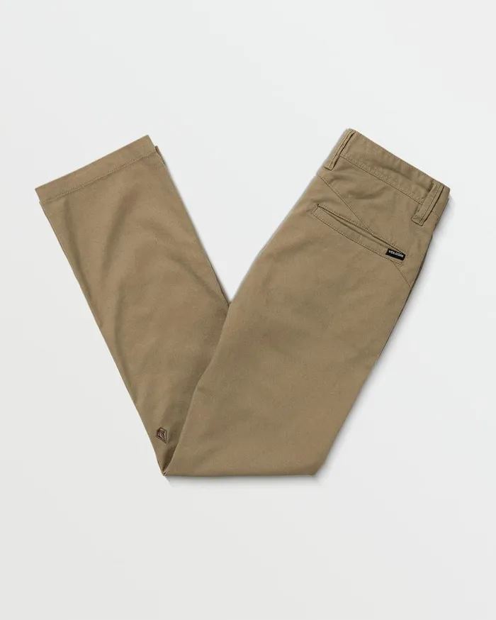 Big Boys Frickin Modern Stretch Pants 8211 Khaki Kids Volcom Pants
