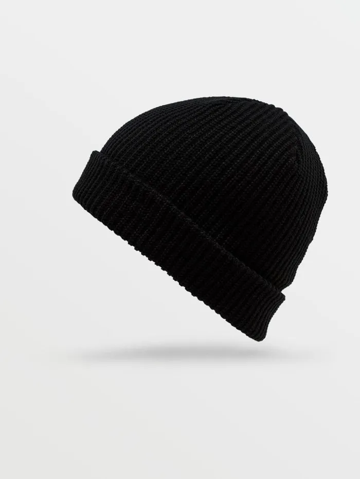 Big Boys Full Stone Beanie 8211 Black Kids Volcom Accessories