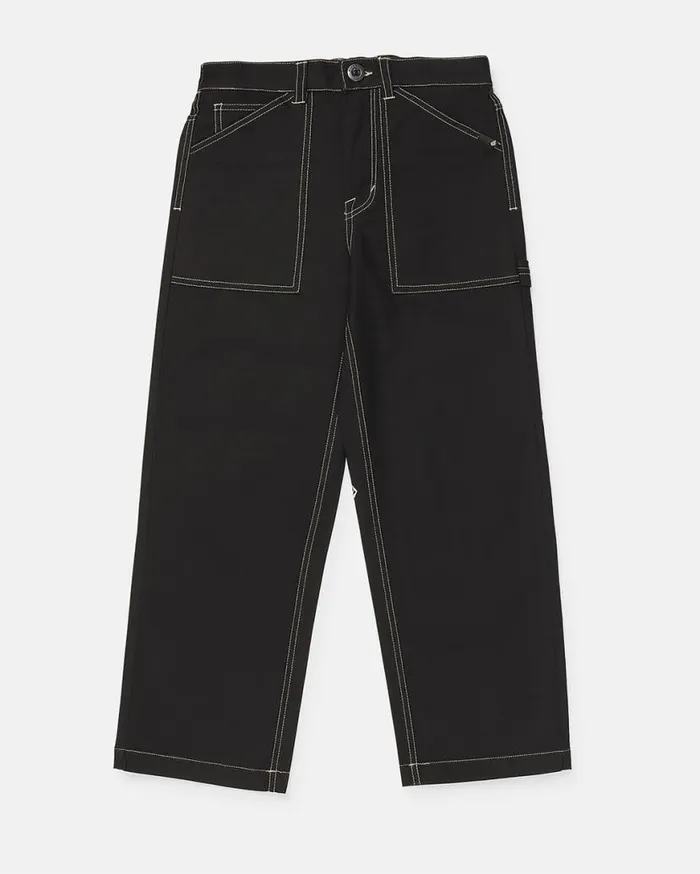 Big Boys Krafter Kombat Pants 8211 Black Kids Volcom Pants