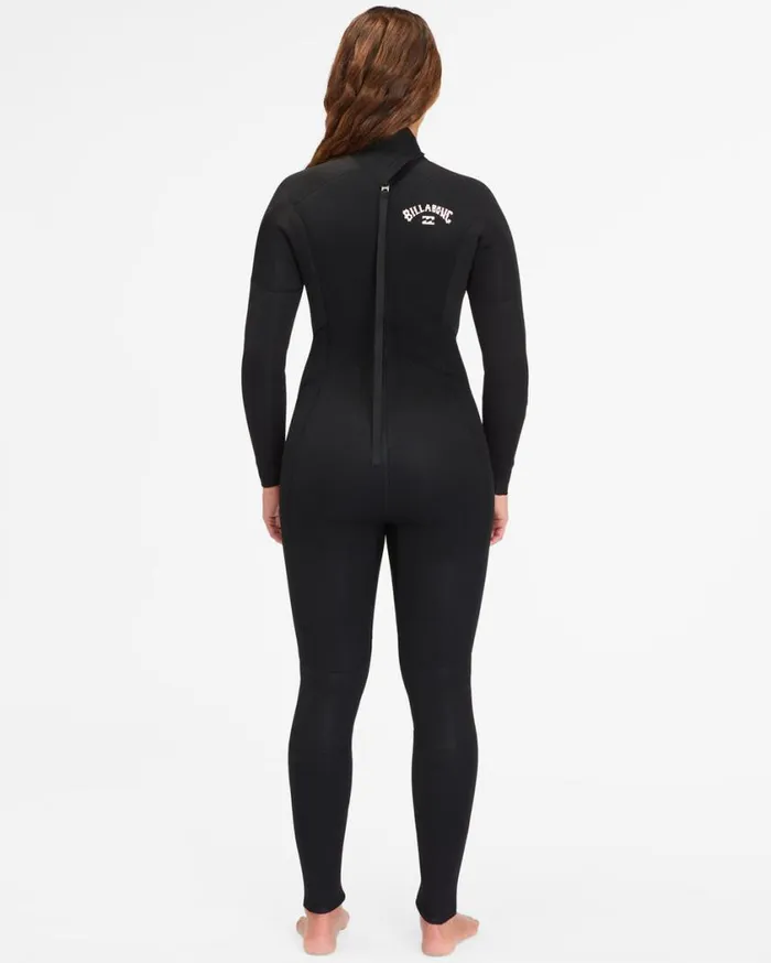 Billabong 54 Launch Back Zip Full Wetsuit Black Womens Wetsuits