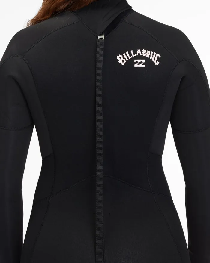 Billabong 54 Launch Back Zip Full Wetsuit Black Womens Wetsuits