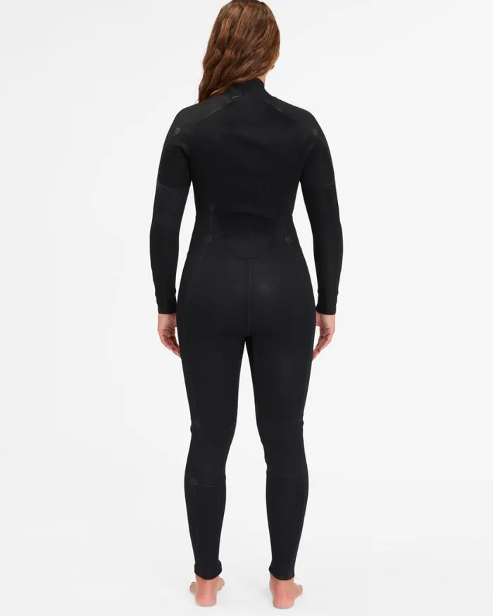 Billabong 54 Launch Back Zip Full Wetsuit Black Womens Wetsuits