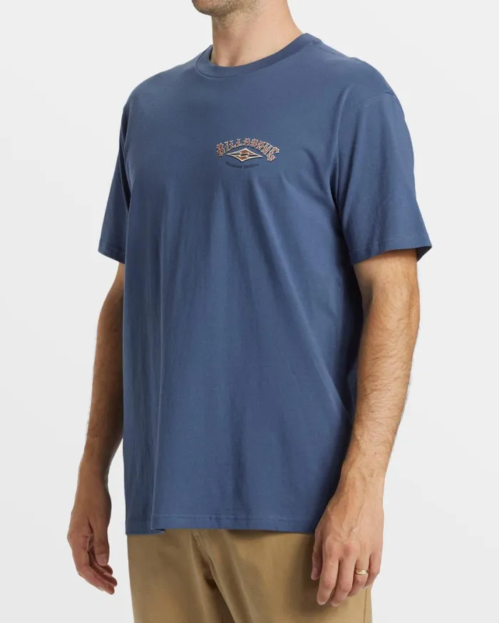 Billabong ADiv Arch TShirt Slate Blue Mens TShirts Billabong ADiv Arch TShirt Slate Blue Mens TShirts