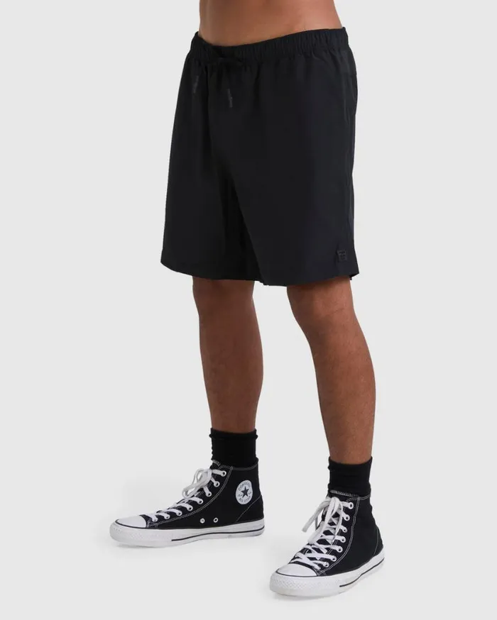 Billabong ADiv Surftrek Elastic Shorts 17034 Black Mens Bottoms