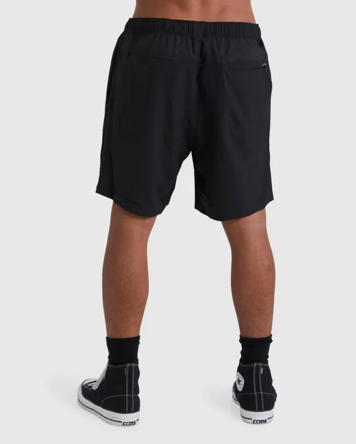 Billabong ADiv Surftrek Elastic Shorts 17034 Black Mens Bottoms