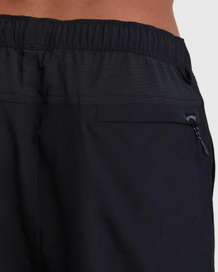 Billabong ADiv Surftrek Elastic Shorts 17034 Black Mens Bottoms