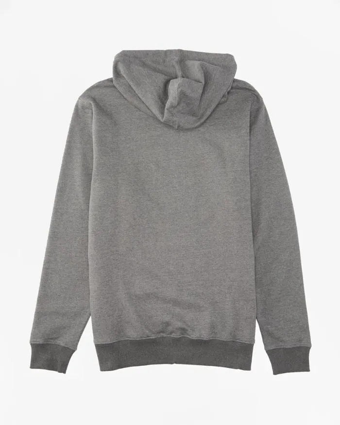 Billabong All Day Organic Pullover Hoodie Dark Grey Heather Mens Hoodies and Fleece