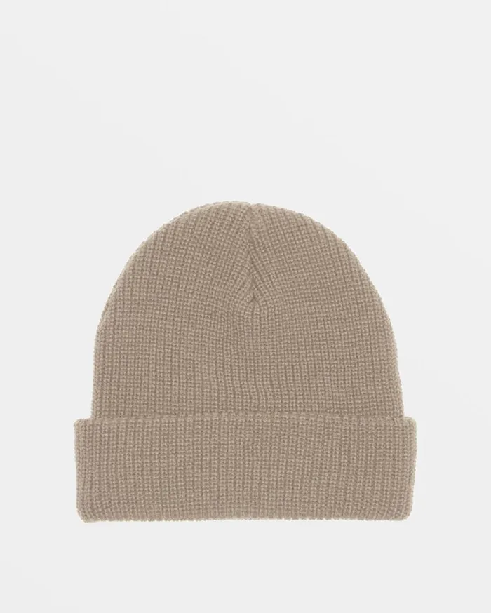 Billabong Arcade Cuff Beanie Stone Mens Beanies