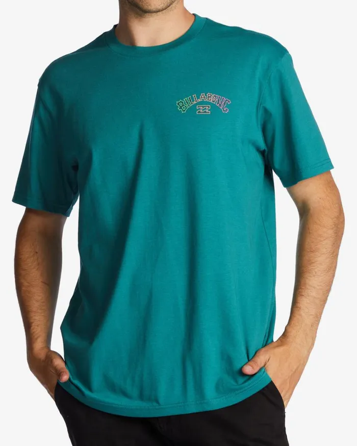 Billabong Arch Fill TShirt Teal Mens TShirts