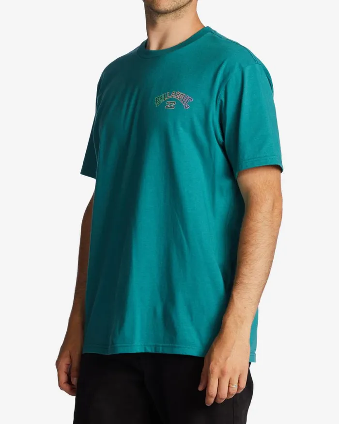 Billabong Arch Fill TShirt Teal Mens TShirts Billabong Arch Fill TShirt Teal Mens TShirts