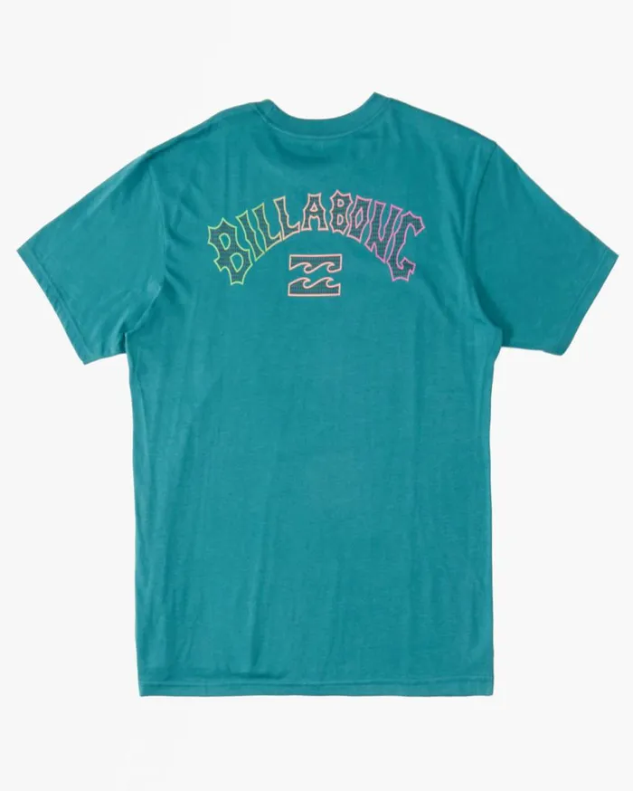Billabong Arch Fill TShirt Teal Mens TShirts Billabong Arch Fill TShirt Teal Mens TShirts