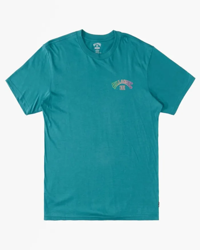 Billabong Arch Fill TShirt Teal Mens TShirts Billabong Arch Fill TShirt Teal Mens TShirts
