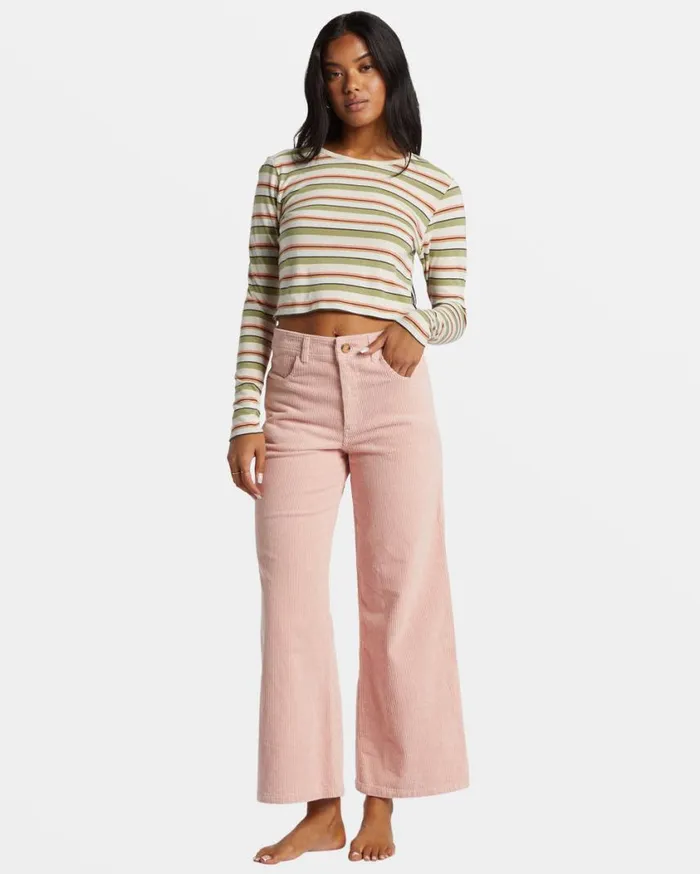 Billabong Be Free Corduroy Pants Dusty Peach Womens Jeans and Pants