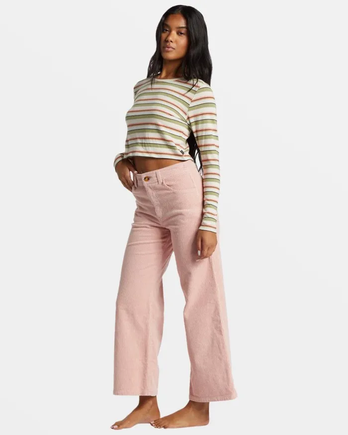 Billabong Be Free Corduroy Pants Dusty Peach Womens Jeans and Pants