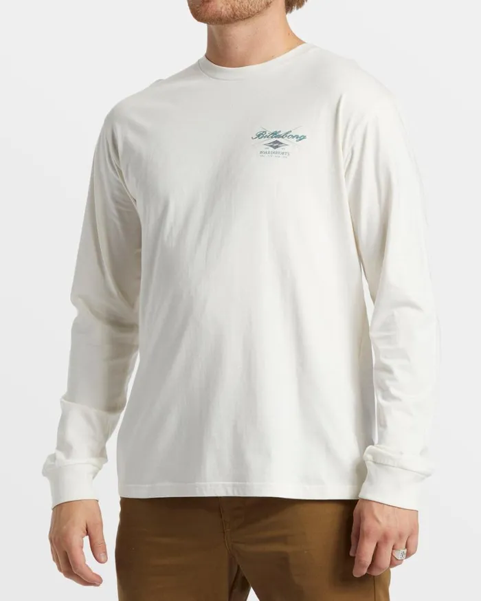 Billabong Crossboards Long Sleeve TShirt Off White Mens TShirts Billabong Crossboards Long Sleeve TShirt Off White Mens TShirts