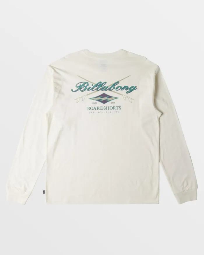 Billabong Crossboards Long Sleeve TShirt Off White Mens TShirts Billabong Crossboards Long Sleeve TShirt Off White Mens TShirts