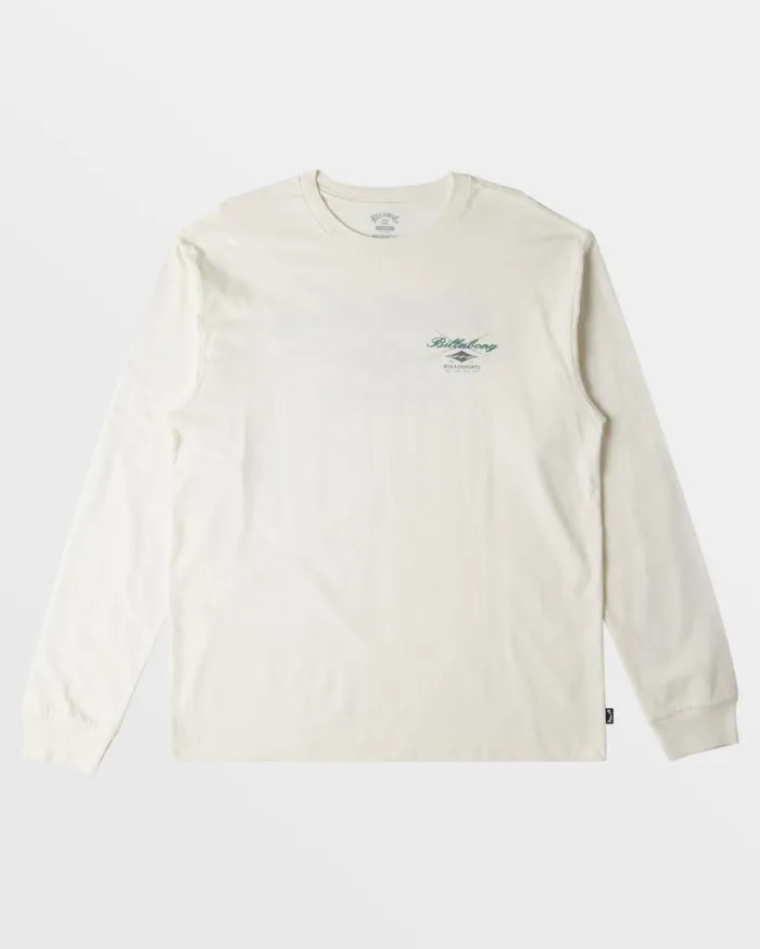 Billabong Crossboards Long Sleeve TShirt Off White Mens TShirts Billabong Crossboards Long Sleeve TShirt Off White Mens TShirts