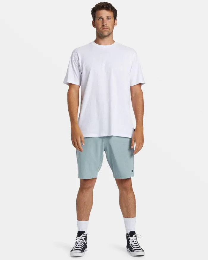 Billabong Crossfire Mid 19034 Hybrid Submersible Shorts Jade Stone Mens Shorts