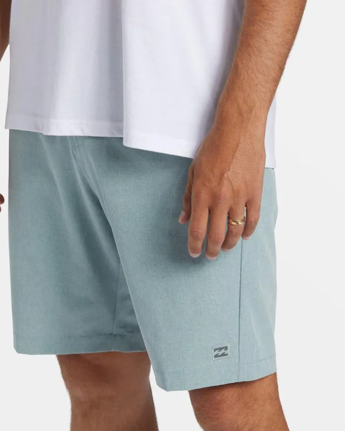 Billabong Crossfire Mid 19034 Hybrid Submersible Shorts Jade Stone Mens Shorts