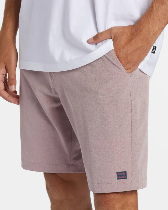 Billabong Crossfire Mid 19034 Hybrid Submersible Shorts Sangria Mens Shorts
