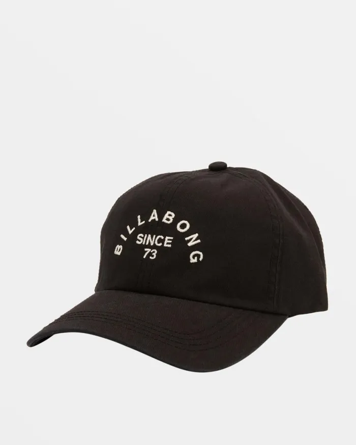 Billabong Dad Strapback Hat Black Sands Womens Hats and Beanies