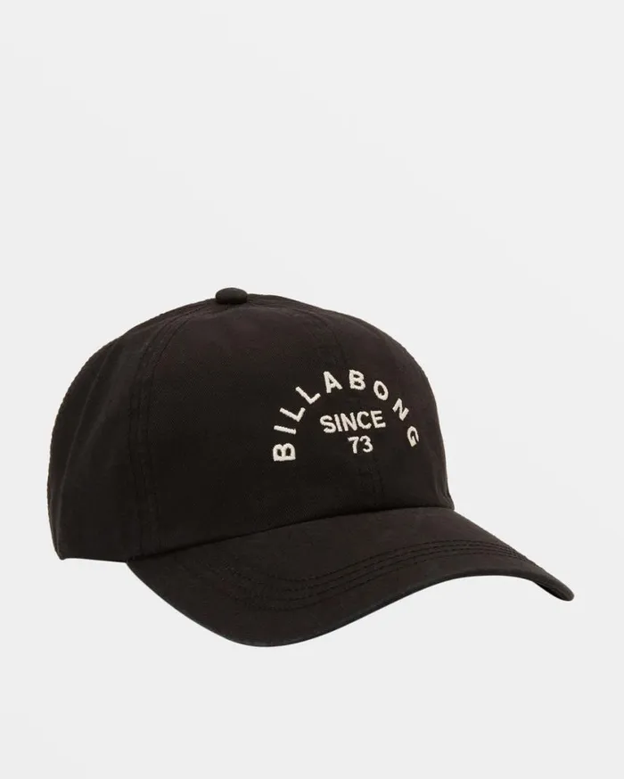 Billabong Dad Strapback Hat Black Sands Womens Hats and Beanies