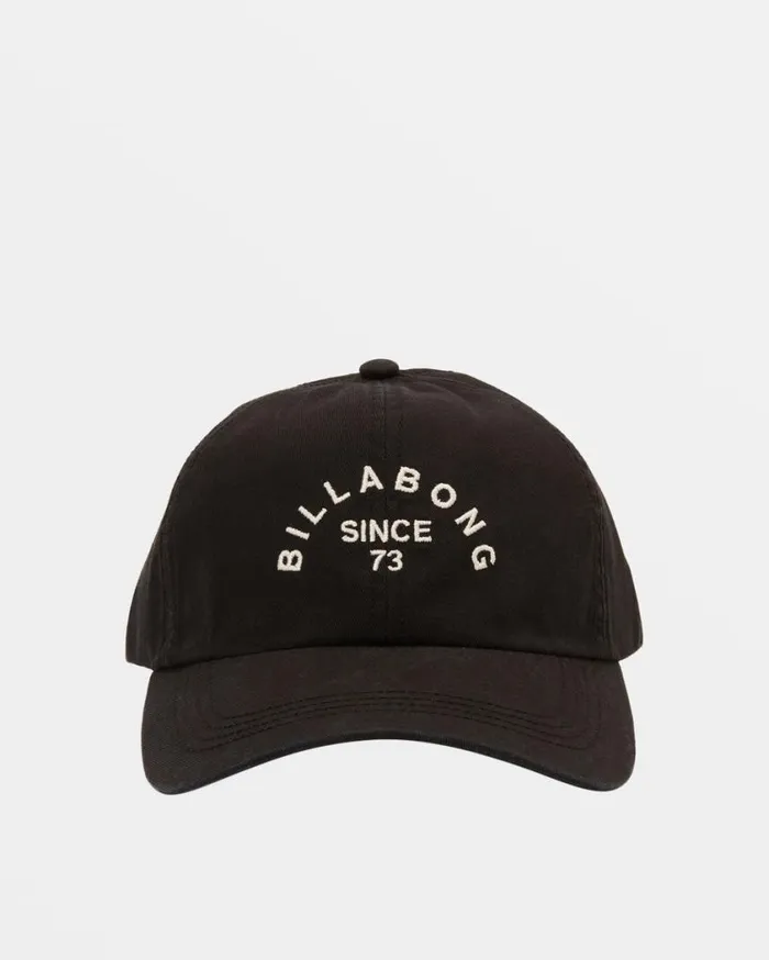 Billabong Dad Strapback Hat Black Sands Womens Hats and Beanies