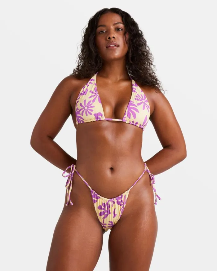 Billabong Deep Sea Daisy SideTie Skimpy Bikini Bottoms Multi Womens Bikinis Billabong Deep Sea Daisy SideTie Skimpy Bikini Bottoms Multi Womens Bikinis