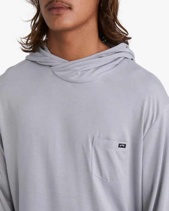 Billabong Eclipse Hooded Long Sleeve Surf TShirt Alloy Mens Knits Billabong Eclipse Hooded Long Sleeve Surf TShirt Alloy Mens Knits